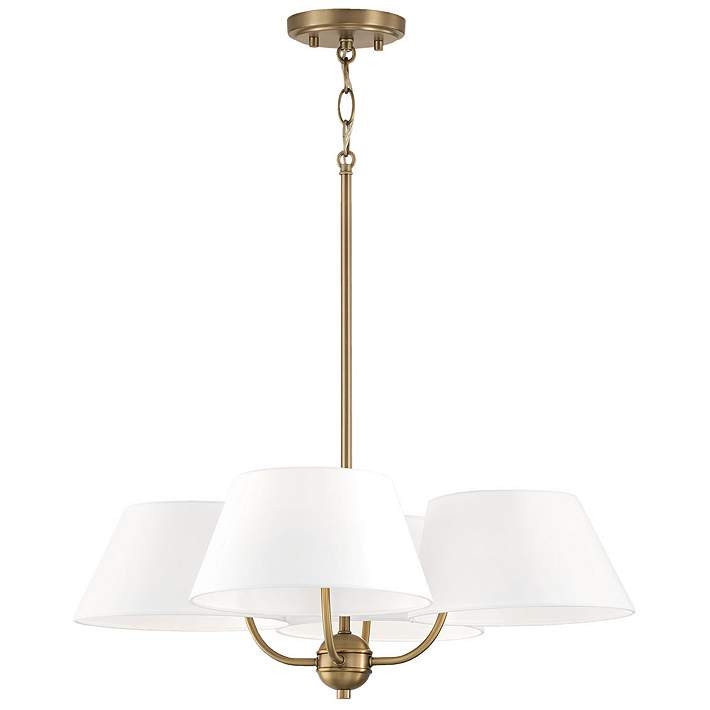 Capital Welsley 25 1/2" Wide Aged Brass 4-Light Chandelier | Lamps Plus