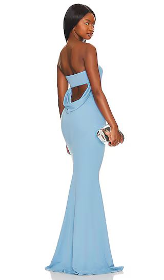 X Revolve Mary Kate Gown in French Blue | Revolve Clothing (Global)