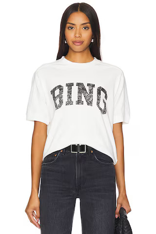 ANINE BING Jaylin Bing Tee in Ivory from Revolve.com | Revolve Clothing (Global)