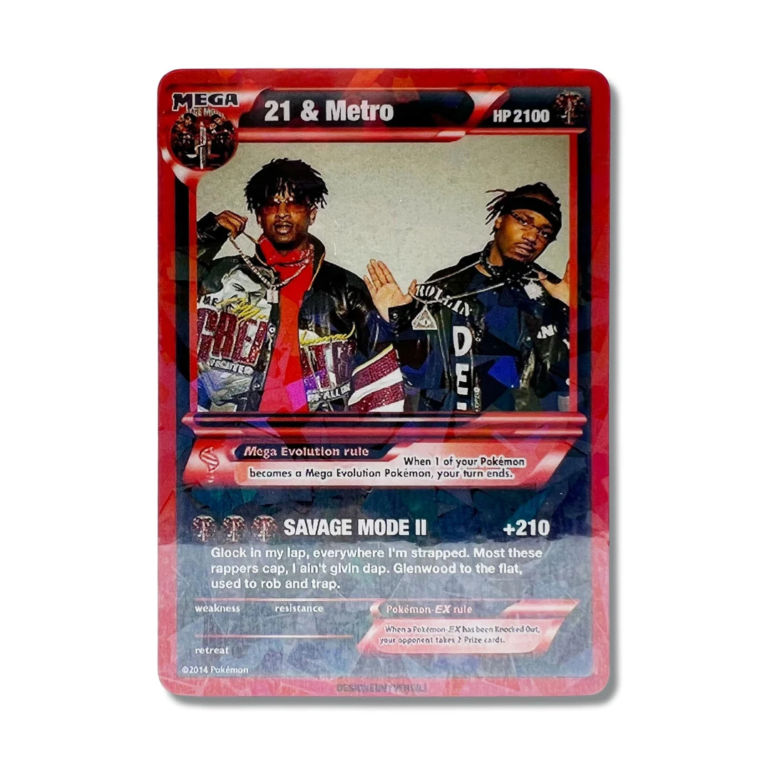 21 Savage & Metro Boomin Pokémon Card - Etsy | Etsy (US)