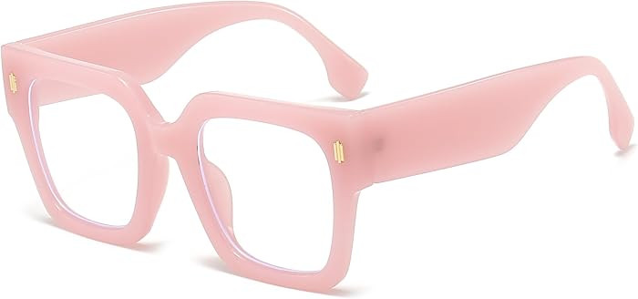 Breaksun Fashion Oversized Blue Light Blocking Glasses for Women Men Trendy Big Square Frame Comp... | Amazon (US)