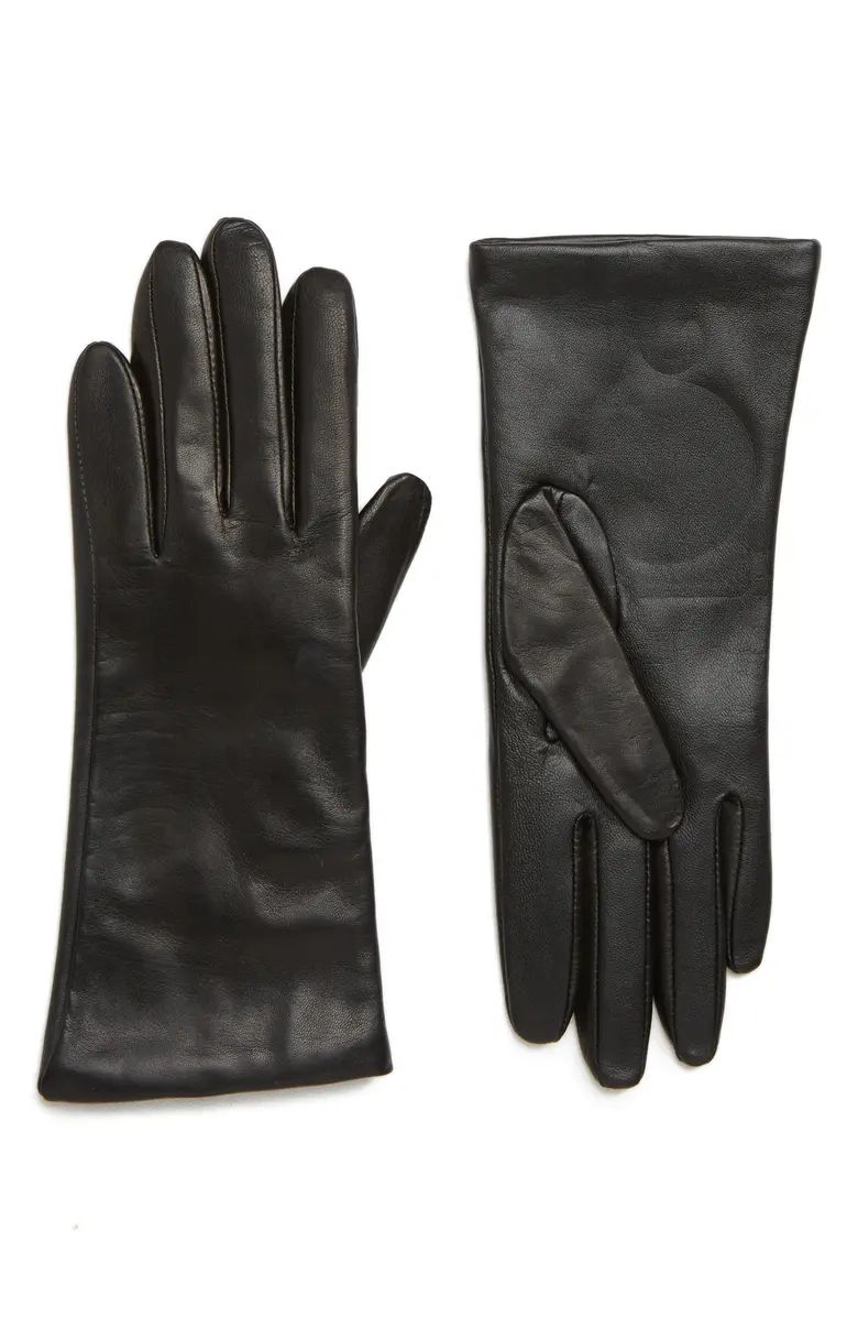 Nordstrom Cashmere Lined Leather Touchscreen Gloves | Nordstrom | Nordstrom