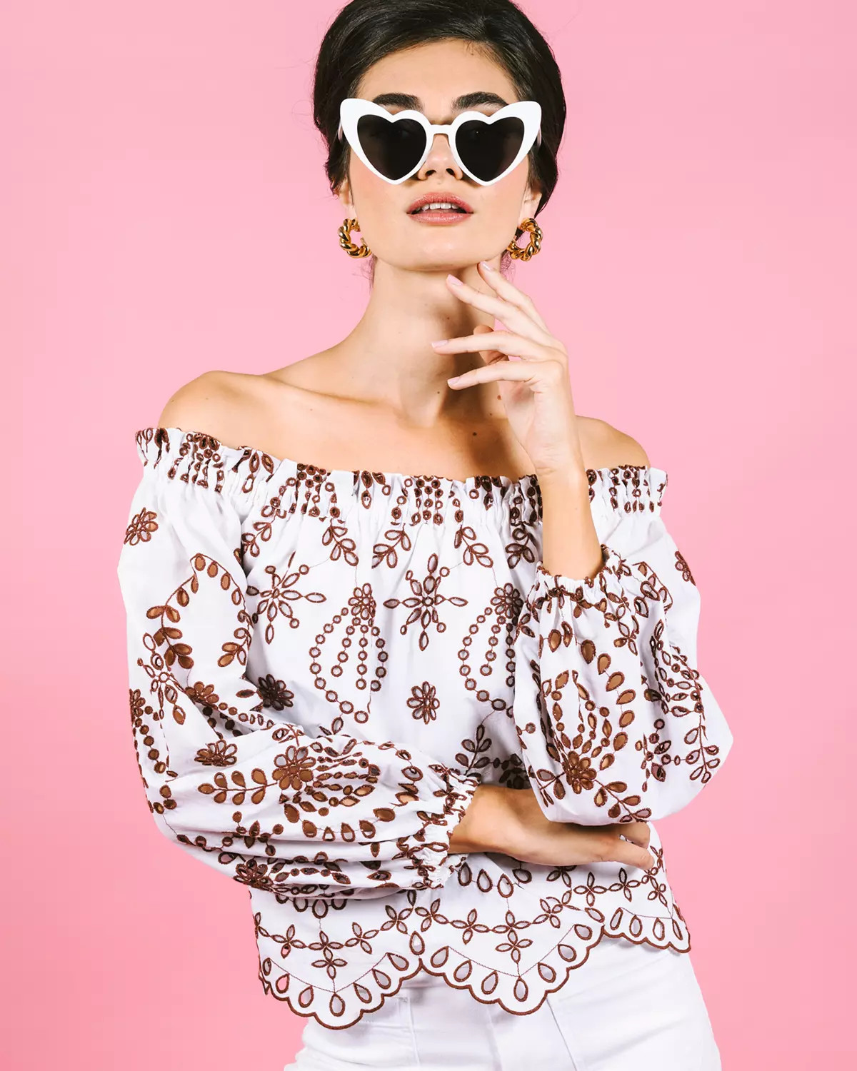 Ketsia Eyelet Off-the-Shoulder Top | Lilly Pulitzer