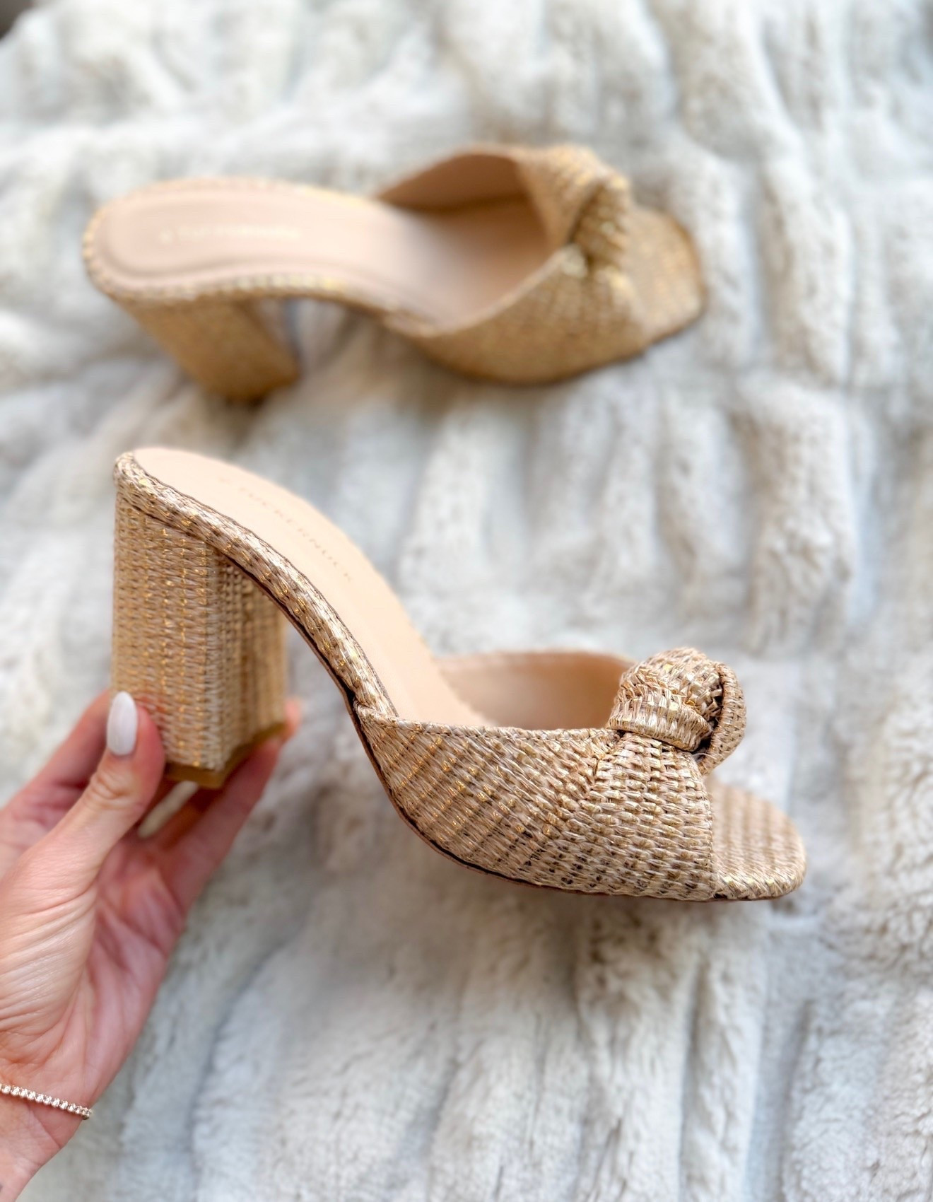 Step into summer with these chic woven block heel mules! The neutral tone and textured design make them perfect for dressing up or down, while the block heel keeps them comfy for all-day wear. These are a must-have for casual outings, brunch dates, and weekend getaways.

Woven heels, summer shoes, neutral block heels, comfy sandals, textured mules, summer footwear, weekend style, brunch outfit, annabrstyle

#LTKSeasonal #LTKootd #LTKTravel