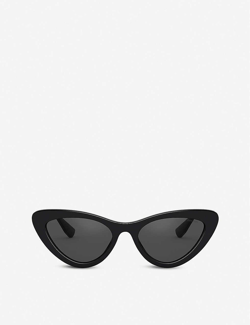 MU 01VS 55 cat eye-framed acetate sunglasses | Selfridges