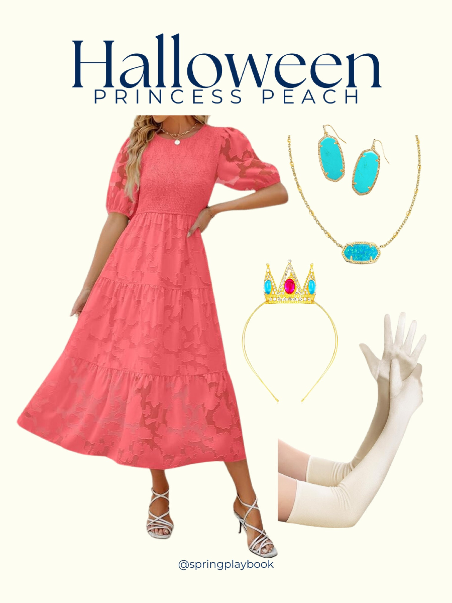 Halloween Costume Inspo: Princess Peach

Do you have a pink or coral dress? Start there and add a few accessories. If you don’t have turquoise earrings, they are a great staple for Springs. Kendra Scott offered a virtual ‘Color Bar’ where you can create custom pieces with your fav designs and turquoise stones. 

#createdcolorful #createdcolorfulspring #hocspring #tcispring #pcaspring #lightspring #warmspring #truespring #brightspring #clearspring #paintboxspring #bluespring

#LTKFindsUnder50 #LTKParties #LTKHalloween