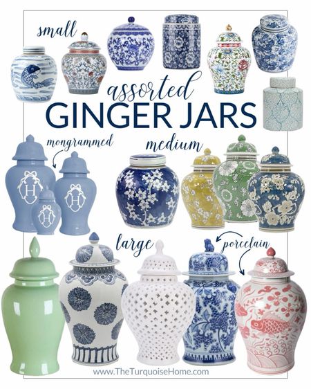 Ginger jars are a versatile decor item. They can be used for storage or decoration, or both. I have a variety of them for various purposes. They look great on my book shelves and on my mantle with topiaries in them.

#LTKhome