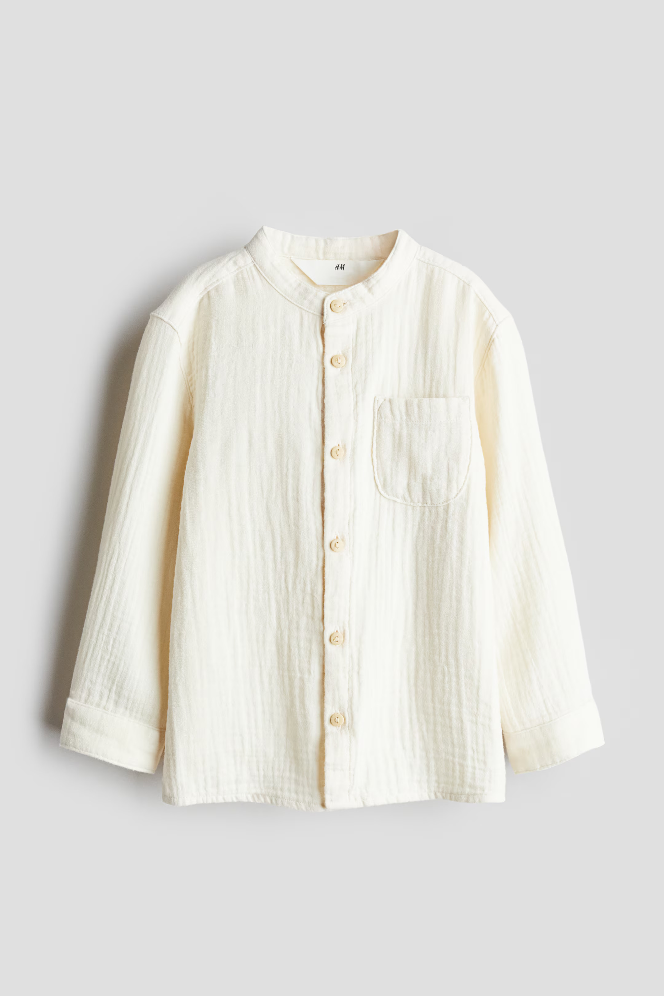 Cotton Muslin Henley Shirt | H&M (US + CA)