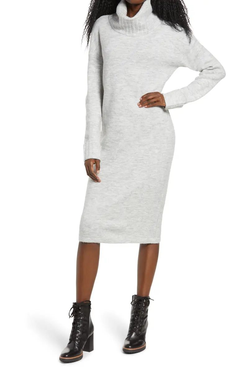 Gaiva Turtleneck Long Sleeve Sweater Dress | Nordstrom