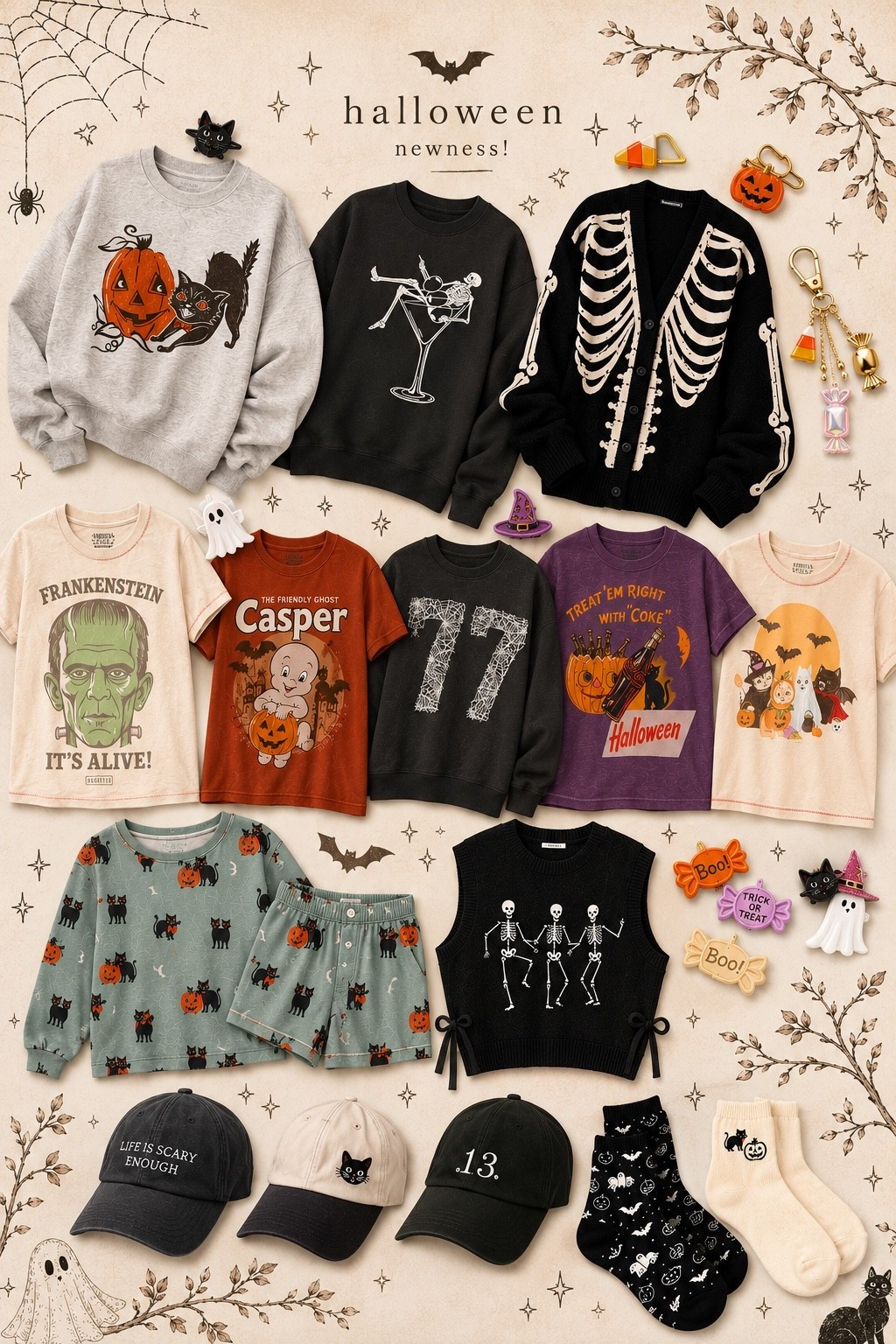 New Halloween style! Aerie American Eagle. Fall lounge wear. Halloween pajamas