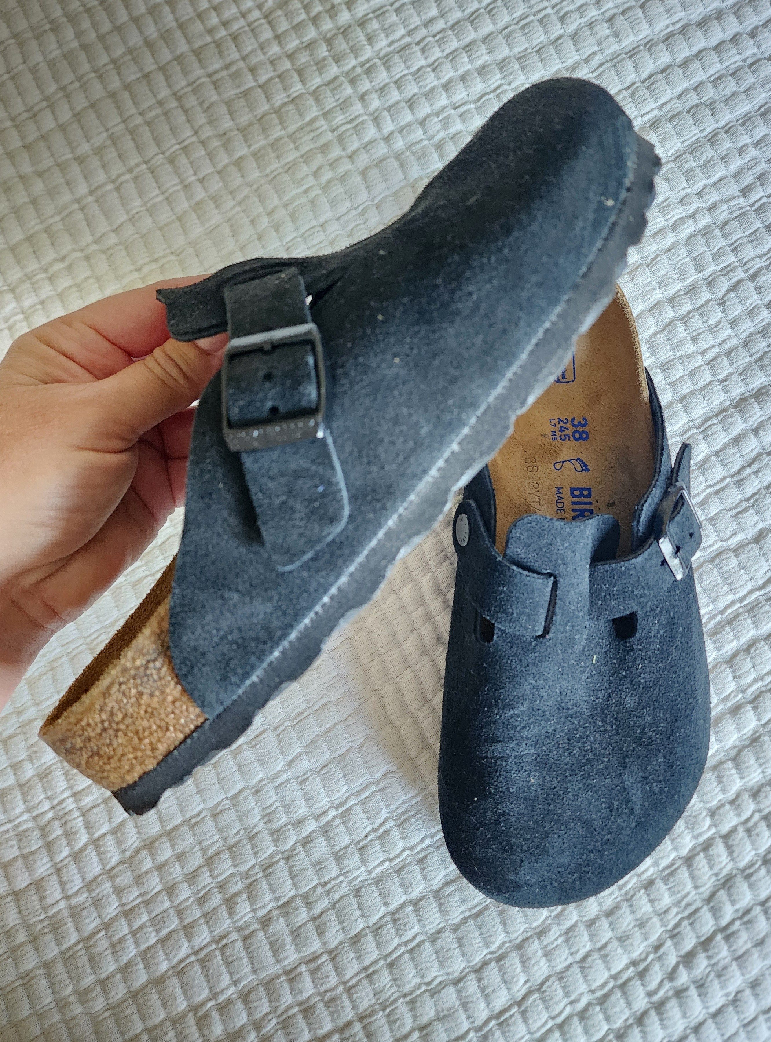 The perfect shoe to transition to Spring/Fall. Comes in multiple colors!! #birkenstock Boston slip on Mule clog loafer leather fabric suede European shoe shoes men's womens comfortable 

#LTKShoeCrush #LTKTravel #LTKU