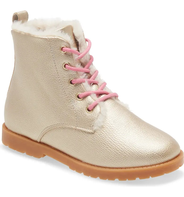 Kids' Nora Cozy Combat Boot | Nordstrom