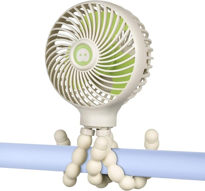 WiHoo Mini Handheld Stroller Fan,2600mAh Personal Portable Car Seat Baby Fan with Flexible Tripod... | Amazon (US)