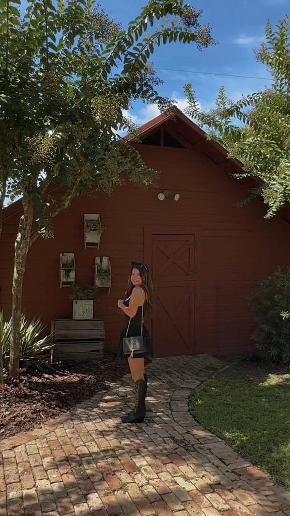 Pre-Fall Outfit: When it’s still super hot outside but you want to feel like the season’s changing. 

I love pairing boots with a mini dress!

Can’t link the exact same dress and boots so I found some similar for you. 🫶🏻

#LTKStyleTip #LTKPetite