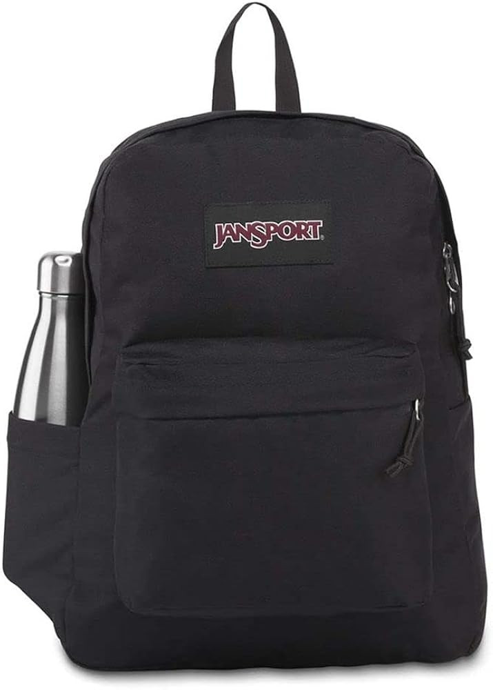 JanSport Superbreak Plus Backpack - Work, Travel, or Laptop Bookbag with Water Bottle Pocket, Bla... | Amazon (US)