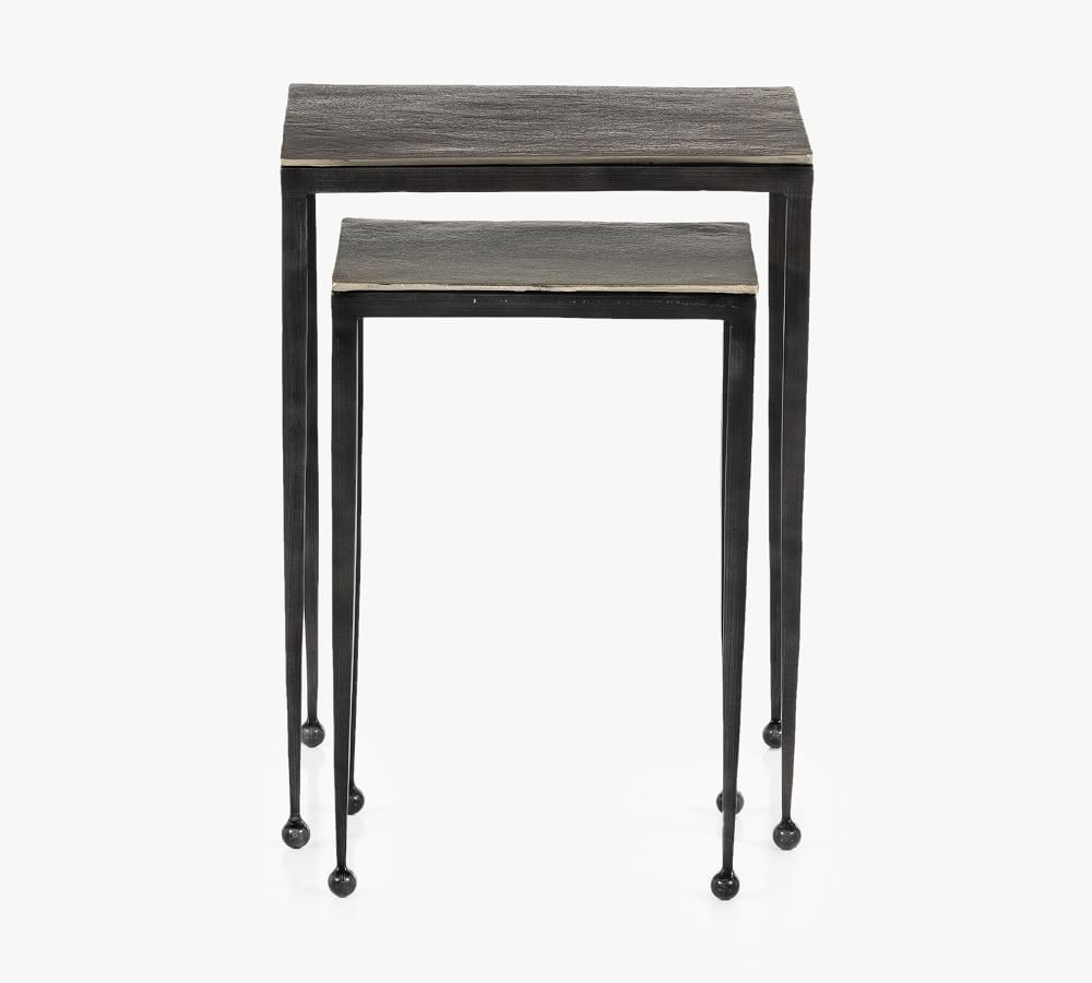 Marrow Metal Nesting End Tables | Pottery Barn (US)