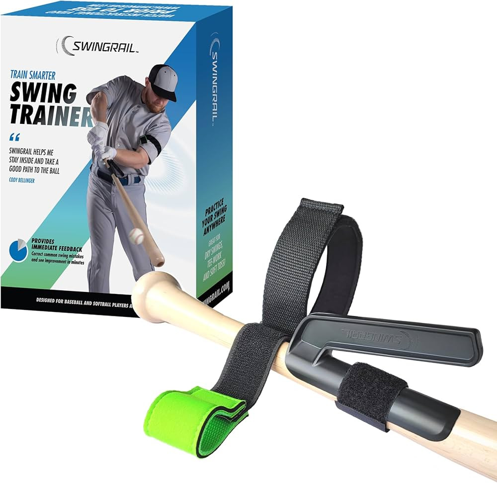 SWINGRAIL Baseball/Softball Swing Trainer Aid - Equipment for Batting and Hitting | Amazon (US)