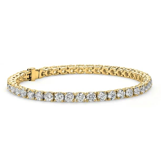 Cate & Chloe Olivia 18k Tennis Bracelet, Womens 18k Yellow Gold Plated Tennis Bracelet w/Cubic Zi... | Walmart (US)