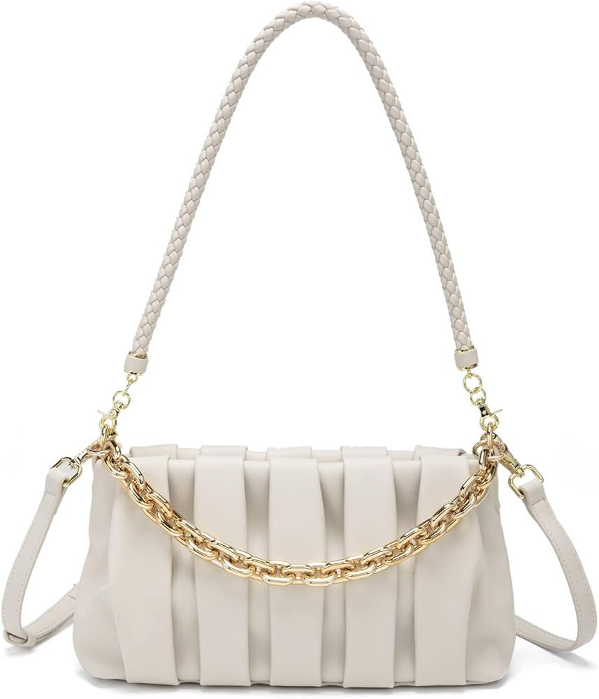 KingTo Shoulder Dumpling Purse Handbag for Women Fashion Crossbody Tote Bag Soft Clutch Pouch Bag | Amazon (US)