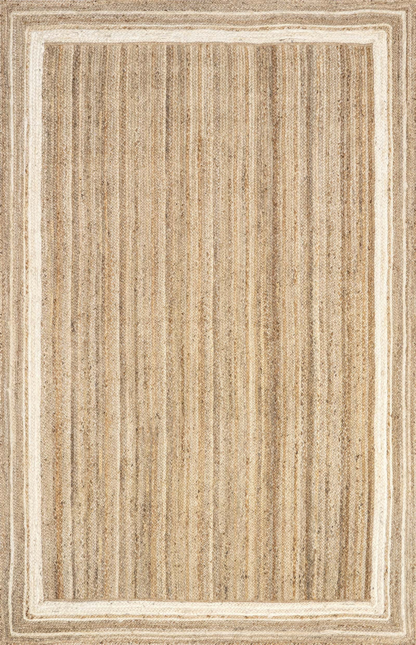 Color: Off WhiteJute Braided Saturn Border Rug | Off White Off White swatchJute Braided Saturn Bo... | Rugs USA