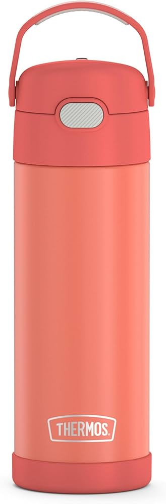 THERMOS FUNTAINER 16 Ounce Stainless Steel Vacuum Insulated Bottle with Wide Spout Lid, Apricot | Amazon (US)