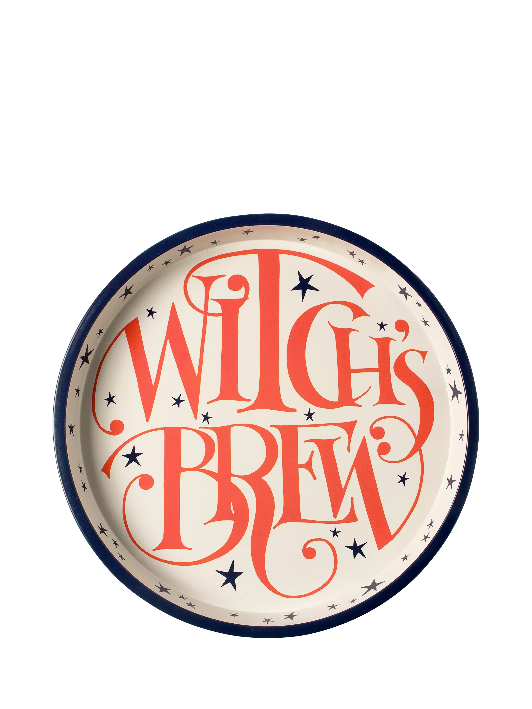 Emma Bridgewater Halloween Witch's Brew Round Tray, Orange | John Lewis (UK)