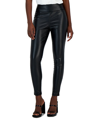 Women's Faux-Leather Leggings | Macy's