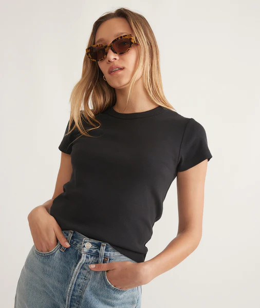 Lexi Rib Sun-In Crew Tee | Marine Layer