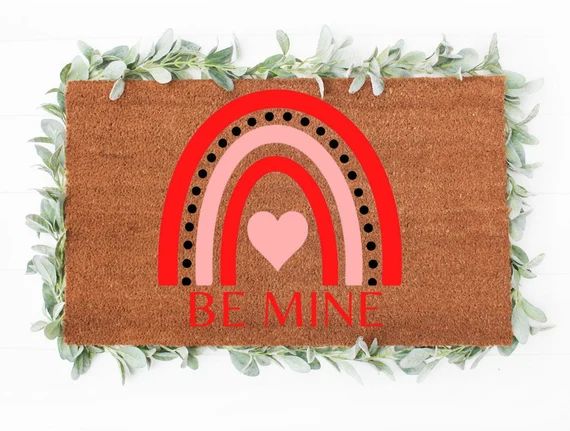 Be Mine Valentines Day Doormat | Valentines Doormat | Cute Doormats | Farmhouse Decor | Valentine... | Etsy (US)