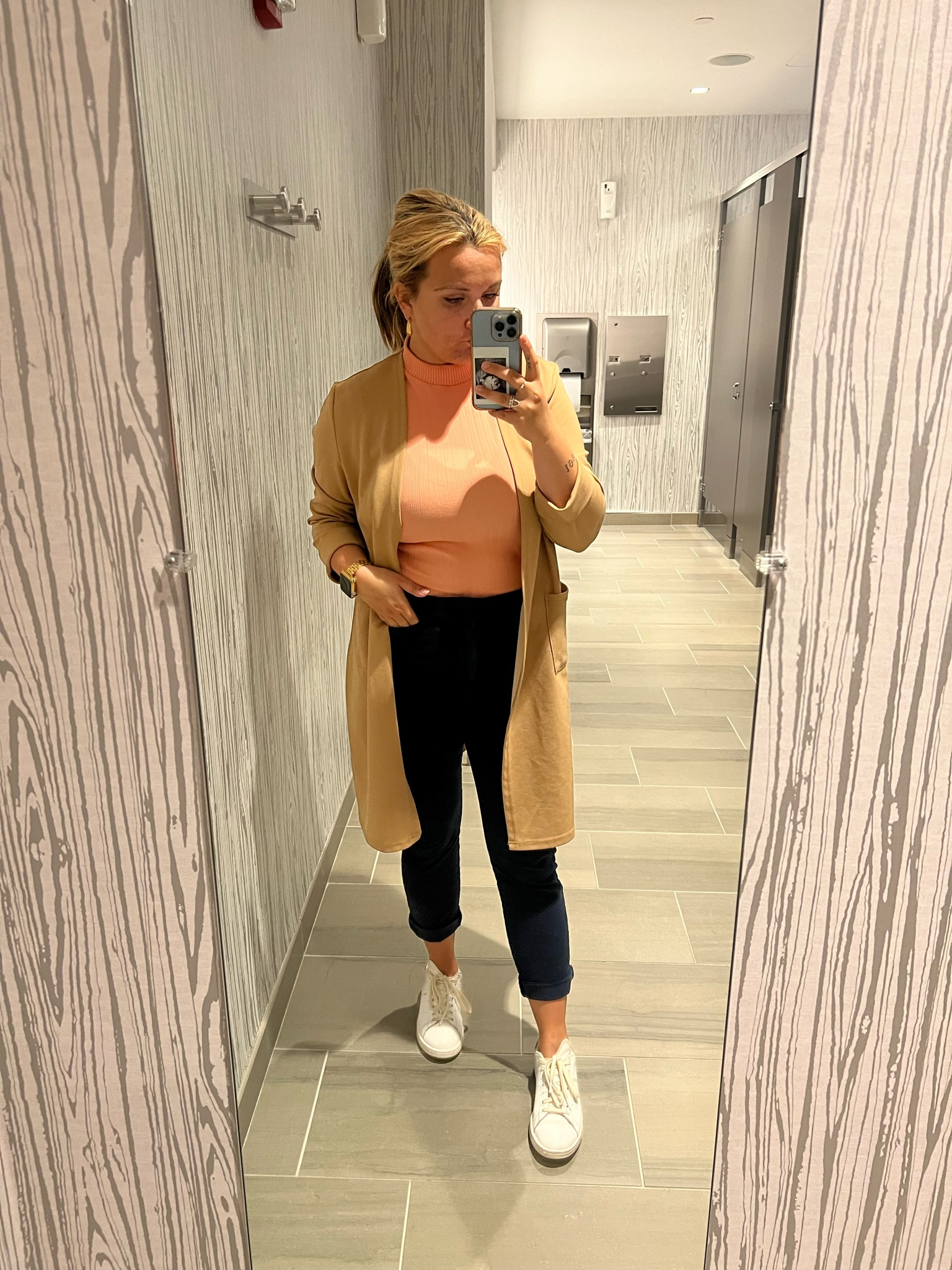 An orange and navy color combo will always be my favorite for a summer workwear outfit. Can’t forget the tan blazer because it gets cold in the office! 

#LTKunder100 #LTKcurves #LTKworkwear