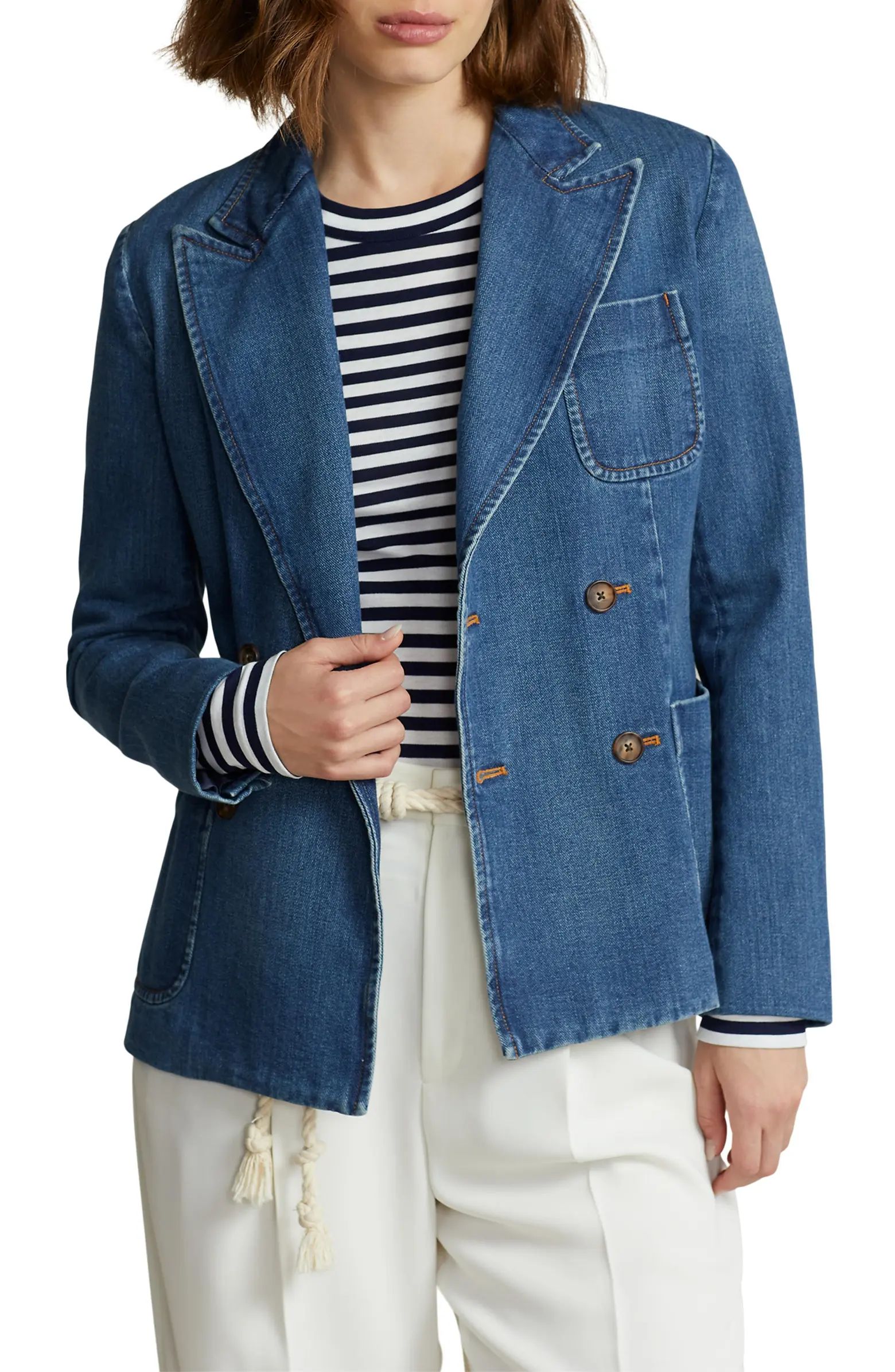 Nonstretch Denim Blazer | Nordstrom