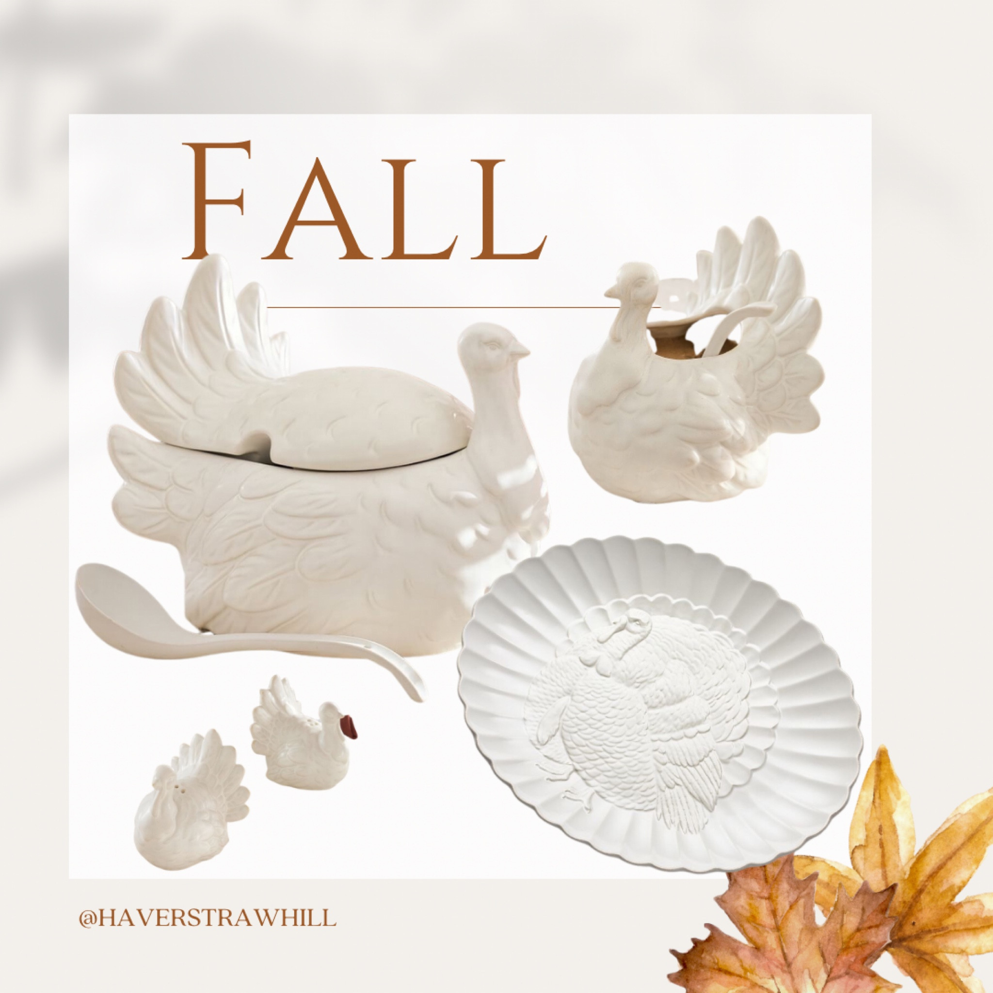 I love that this white finish will pop against the fall hues! The perfect pieces for your Harvest table!

#LTKhome #LTKunder100 #LTKSeasonal