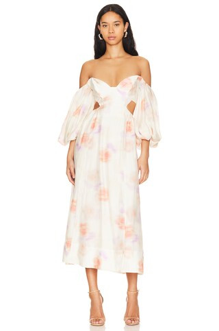 Bardot Lucia Midi Dress in Painterly Floral from Revolve.com | Revolve Clothing (Global)