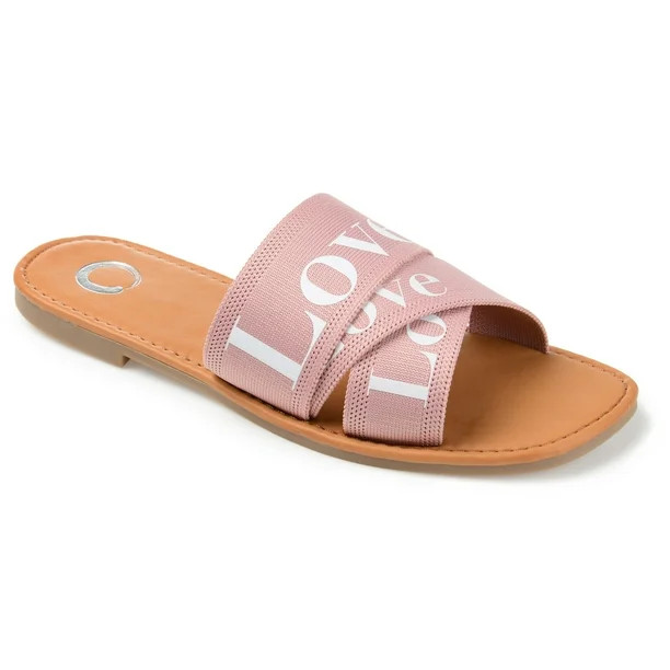 Brinley Co. Womens Comfort Foam™ Soft Square Toe Slide - Walmart.com | Walmart (US)