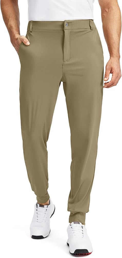 Soothfeel Men's Golf Joggers Pants with 5 Pockets Slim Fit Stretch Sweatpants Running Travel Dres... | Amazon (US)