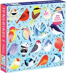 Amazon.com: Mudpuppy Songbirds 500 Piece Family Jigsaw Puzzle, Illustrated Songbird Puzzle for Fa... | Amazon (US)