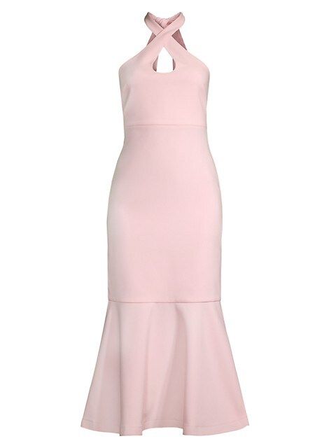 Addie Crepe Halter neck Dress | Saks Fifth Avenue