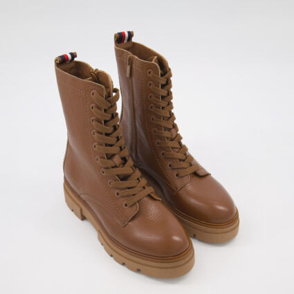 Brown Leather Ankle Boots | TK Maxx