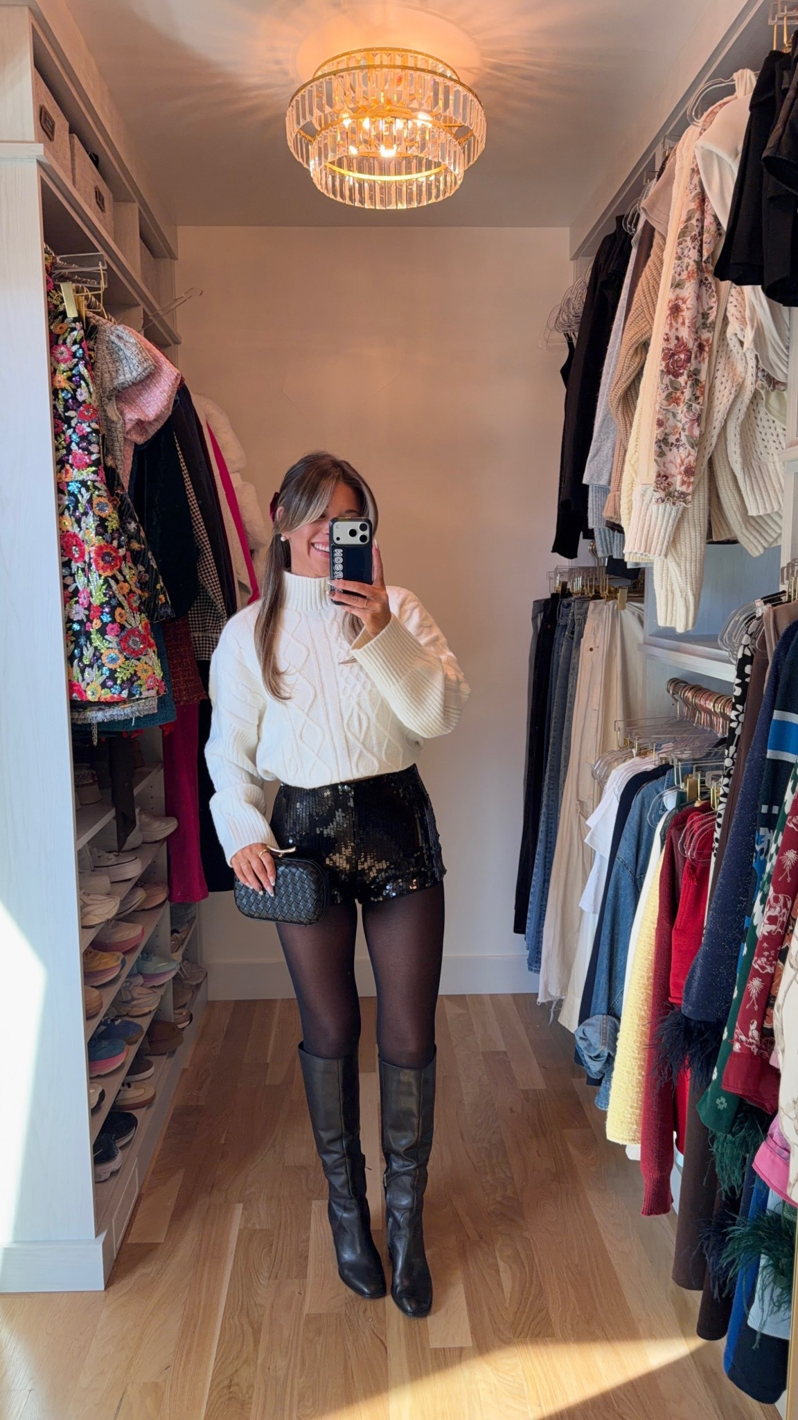 Black Friday deals at Abercrombie black sequin shorts styled with cream chunky sweater and boots

Abercrombie code: CYBERAF
vici code: emerson40

Wearing xs in shorts
Smalls in tops 

Holiday outfits
Sequin shorts
Winter coats
Long sleeve tops
Date night

#LTKSeasonal #LTKHoliday #LTKCyberWeek