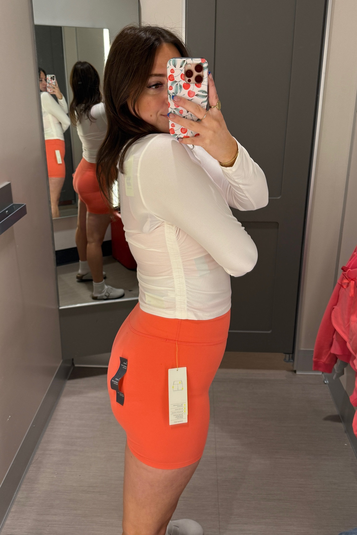 Target activewear 30% off! These shorts are super high waisted and soft - love the cinched sides on the top (wearing medium top and large bottoms but medium bottom fit better)

#LTKFitness #LTKSaleAlert