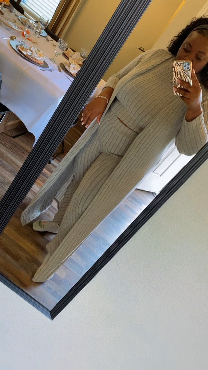 This 3 piece set was perfect for Thanksgiving day lounging! 

#LTKPlusSize #LTKMidsize #LTKootd