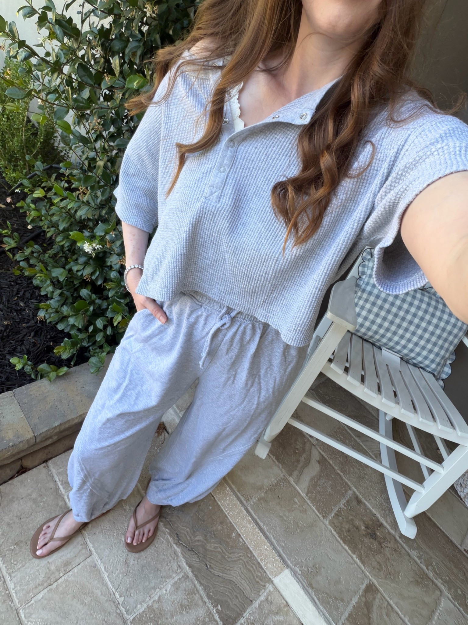 Size XS in both!🤍 comfy matching set loungewear
