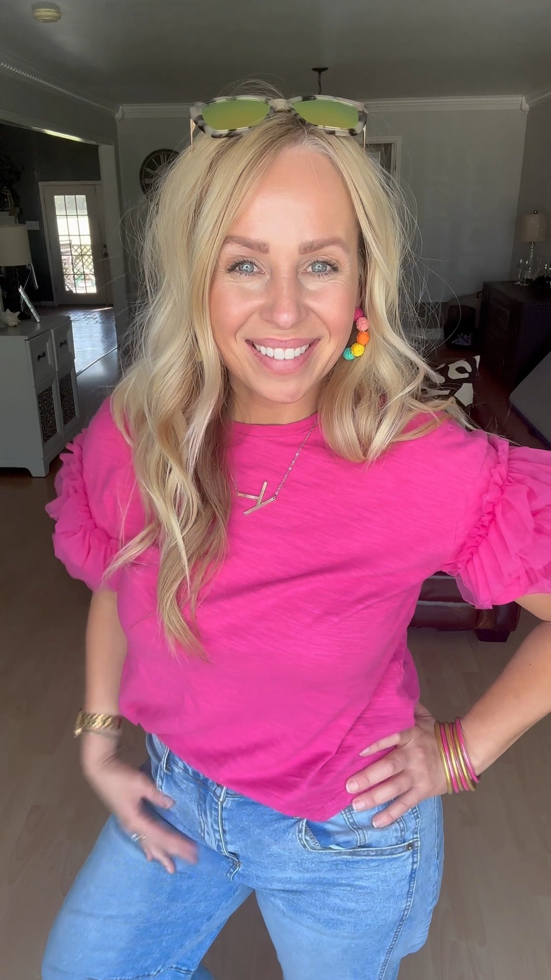 Spring | Teacher | OOTD | Pink | Barrel Jeans |

#LTKStyleTip #LTKFindsUnder50 #LTKOver40