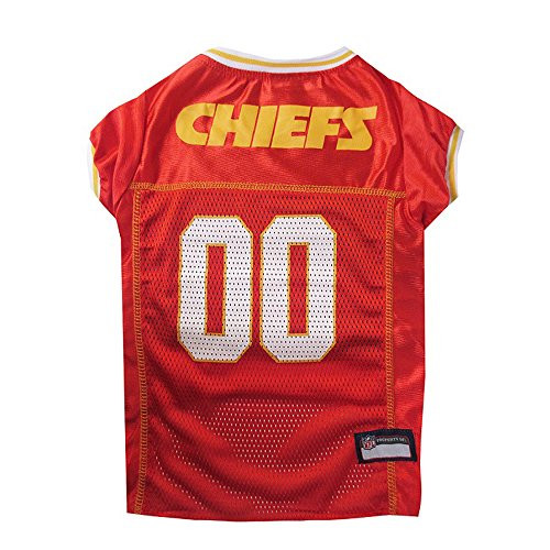 NFL Kansas City Chiefs Dog Jersey, Size: Medium. Best Football Jersey Costume for Dogs & Cats. Licensed Jersey Shirt | Amazon (US)