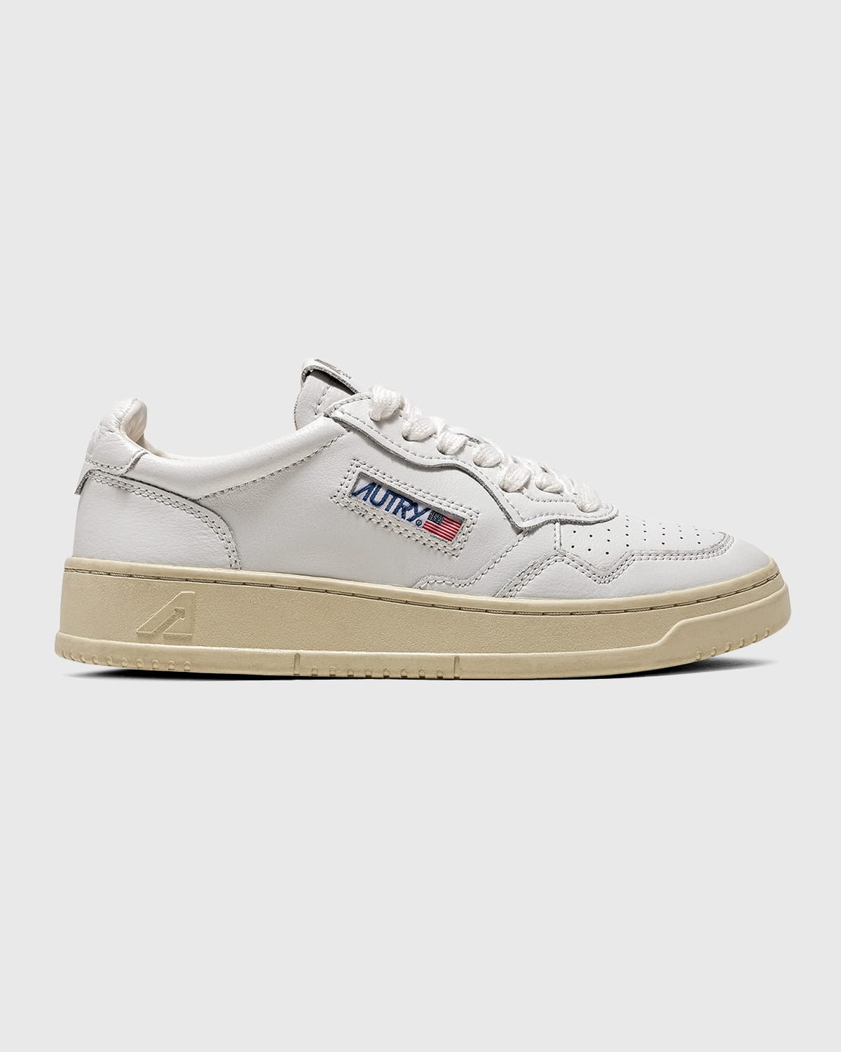 Medalist Low-Top Bicolor Leather Sneakers | Neiman Marcus