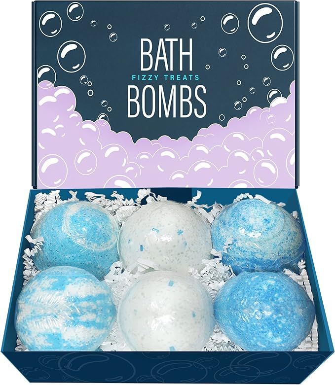 MAJESTIC PURE Bath Bombs for Women & Men - USA Made, Bath Bomb Set of 6, Fizzies Made with 100% P... | Amazon (US)