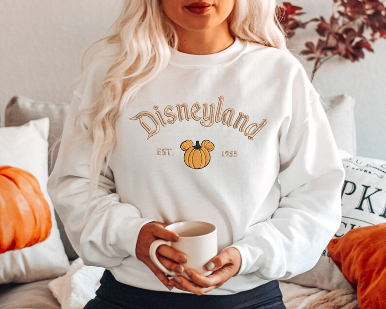 Embroidered Magical Land Halloween Sweatshirt Trendy Oogie Boogie Bash Crewneck Embroidered Micke... | Etsy (US)