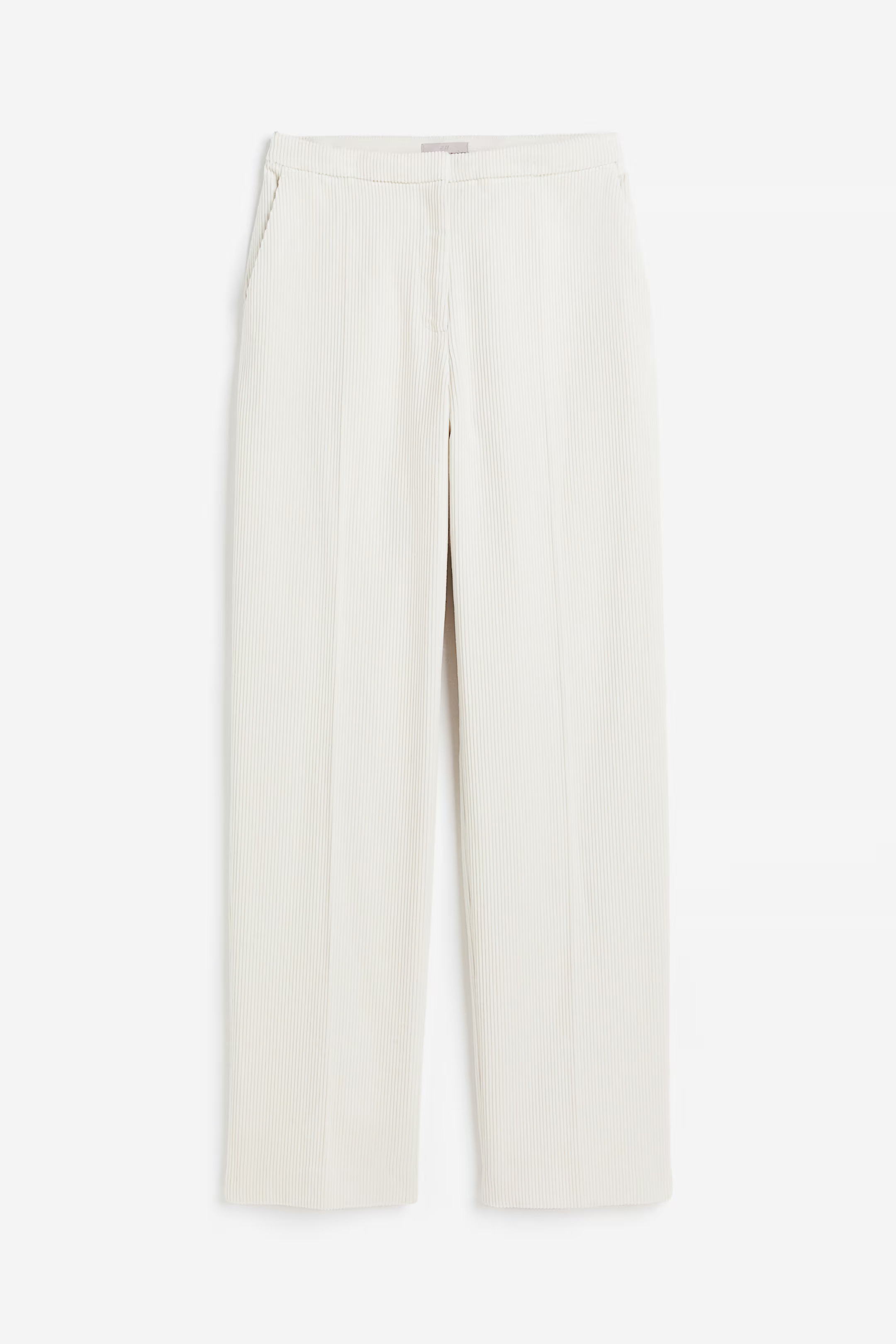 Pantalón recto - Beige claro - MUJER | H&M ES | H&M (FR, IT, ES, PT, BE)