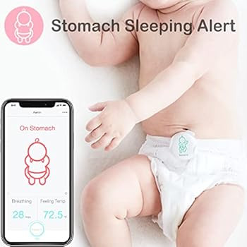 Sense-U Baby Breathing Monitor - Tracks Baby's Breathing Movement, Temperature, Rollover and Slee... | Amazon (US)