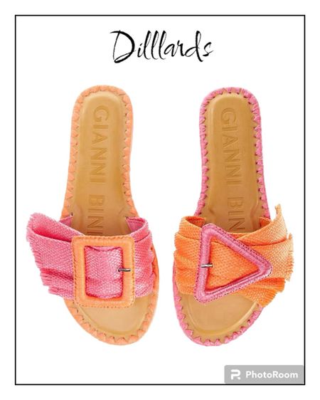 The cutest pink and orange slide sandals from Dillards

#sandals

#LTKshoecrush